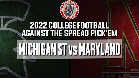 Michigan State Vs Maryland Picks Against The Spread 2022 College