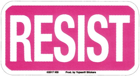 Resist Bumper Sticker Decal Peace Resource Project