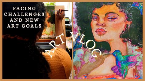 Painting In Gold Facing Changes April Art Vlog Gouache