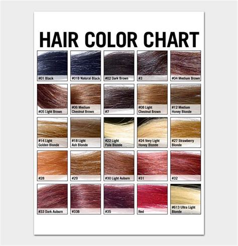 Ideas Hair Color Chart Levels Hair Red Hair Color My Xxx Hot Girl