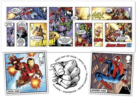 Royal Mails Official Marvel Comics Stamps Ora Disponibili I