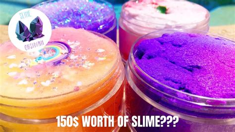 I Bought 150 Worth Of Slime Obsidian Slimes Flop Or Not Pt 1 Youtube