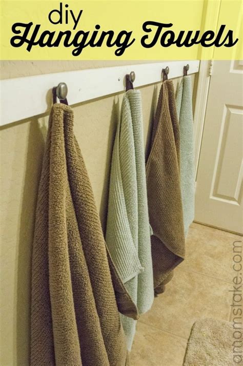 Diy Hanging Bathroom Towels A Moms Take