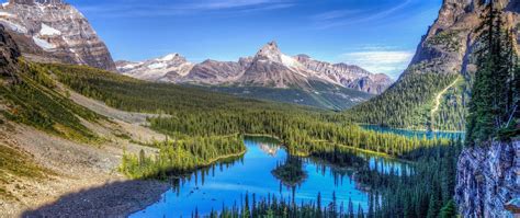 Download Wallpaper 2560x1080 Mountains Lakes Landscape Dual Wide