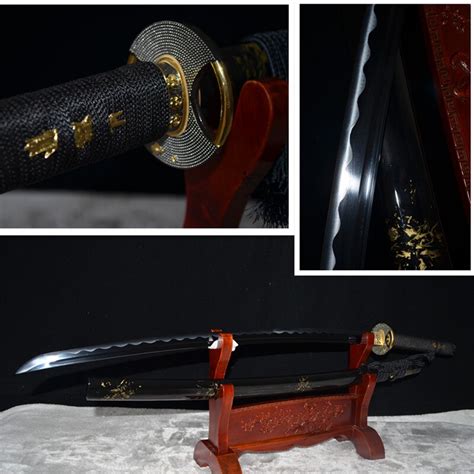 1095 Carbon Steel Japanese Samurai Katana Handmade Functional Black