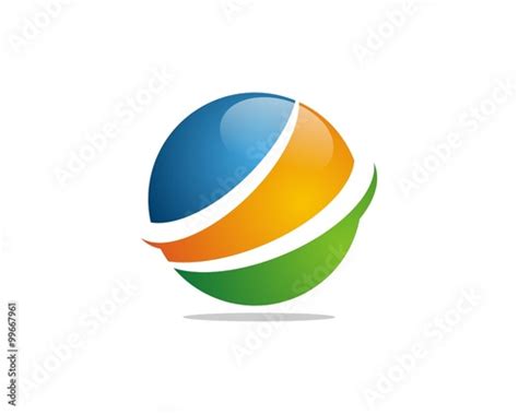 Colorful Abstract Globe Logo Stock Image And Royalty Free Vector