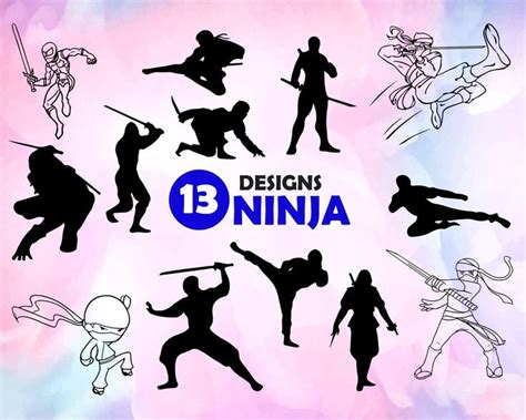 Ninja Svg Ninja Svg Bundle Ninja Svg File For Cricut