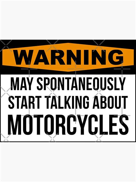 Funny Motorcycle Sticker For Sale By Silverorlead Redbubble