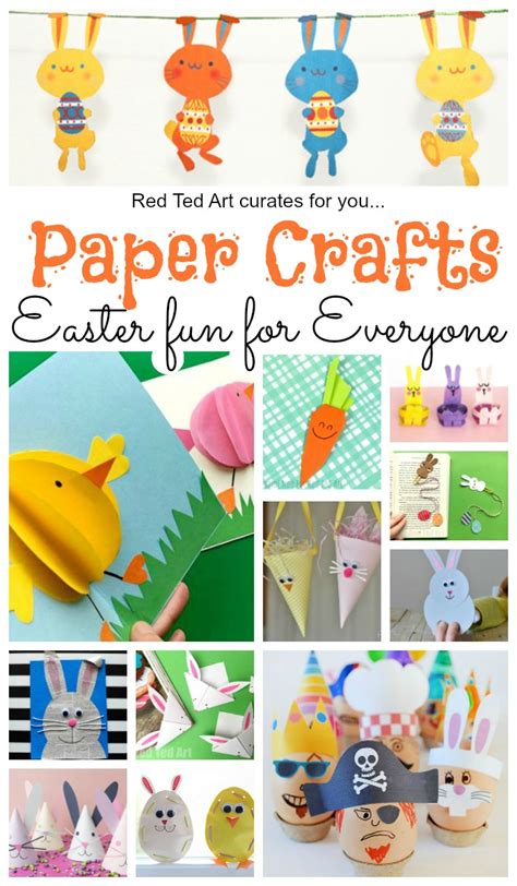 Paper Easter Crafts Red Ted Art Make Crafting With