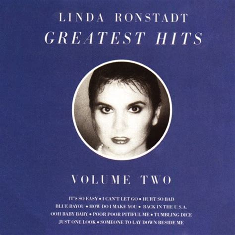 Greatest Hits Vol 2 By Linda Ronstadt Rhapsody