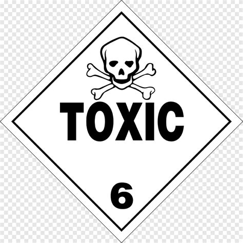 Dangerous Goods Placard Transport HAZMAT Class 6 Toxic And Infectious