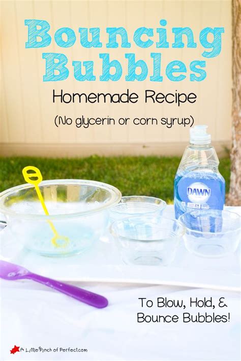 Homemade Bouncing Bubbles Recipe Video No Glycerin Or Corn Syrup