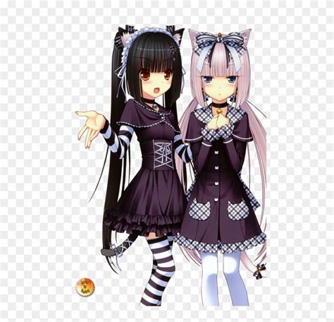 Cute Anime Neko Twins