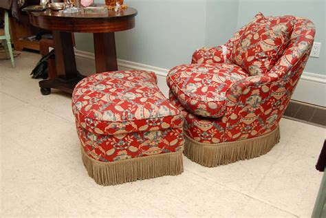See more ideas about chair and ottoman, ottoman, chair. Victorian style chintz upholstered chair and ottoman ...