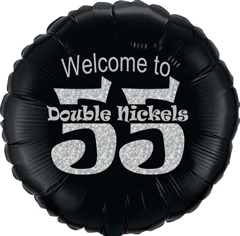 Double Nickels Happy Th Birthday Mylar Balloon Etsy