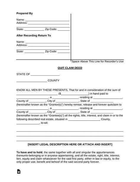 Sample Quit Claim Deed Form Fill Out And Sign Printable Pdf Template