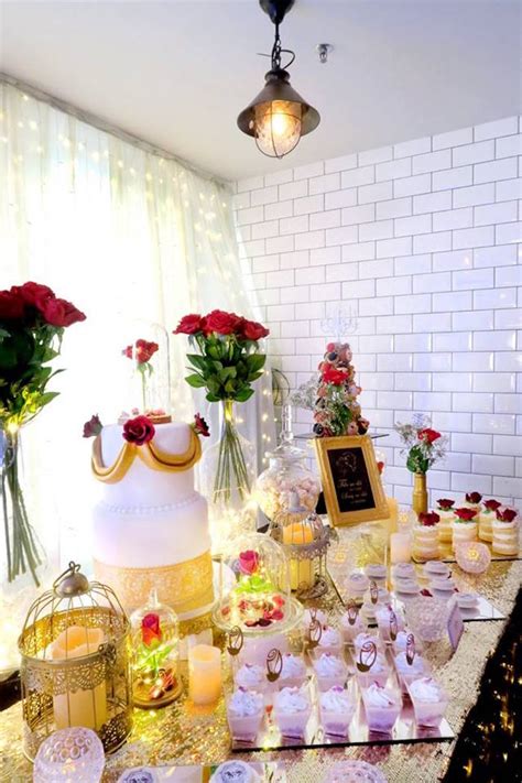 Karas Party Ideas Beauty And The Beast Inspired Wedding