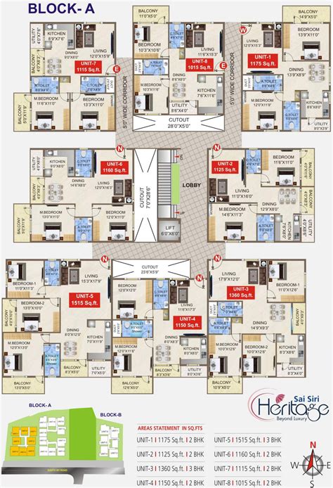 1360 Sq Ft 3 Bhk 2t Apartment For Sale In Sai Siri Promoters Heritage