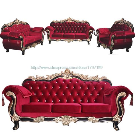 18 stunning red sofa living room design and decor ideas home decoration diy do it yourself crafts hand crafts. Red Velvet Sofa size apartment living room European style wood Sofa Residential furniture 1 + 2 ...