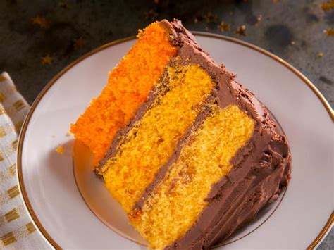 Orange Ombre Birthday Cake With Chocolate Frosting Recipe Nancy