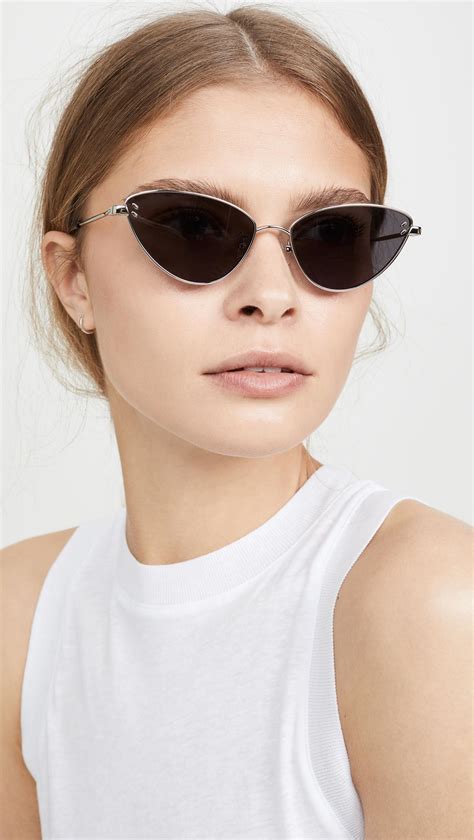 Stella Mccartney Stella Essentials Narrow Cat Eye Sunglasses Lyst