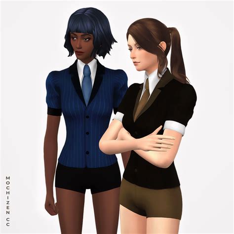 Sims 4 Cc Mini Suit Mochizen Cc In 2021 Mini Suits Sims 4 Sims