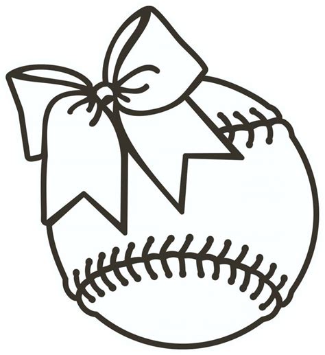 softball clipart black  white softball clipart sports coloring pages baseball
