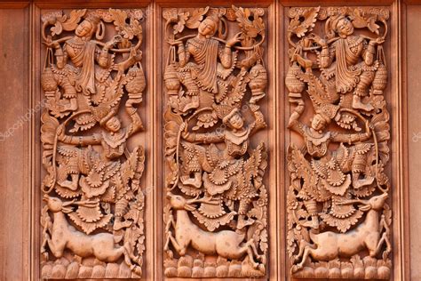 Traditional Thai Style Wood Carving Stock Image Colourbox Ubicaciondepersonascdmxgobmx