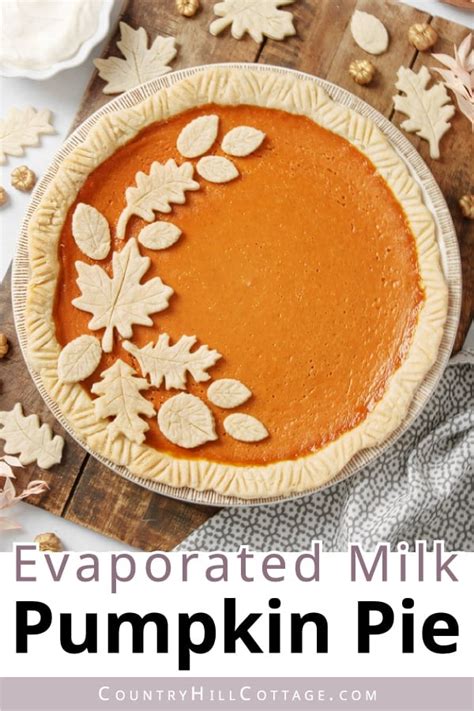 Evaporated Milk Pumpkin Pie