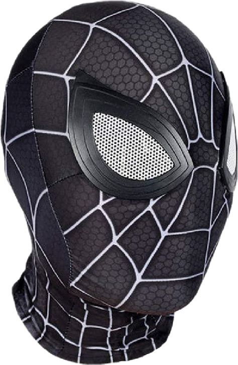 Qweaszer Peter Parker Spider Man Maske Schwarz Miles Morales