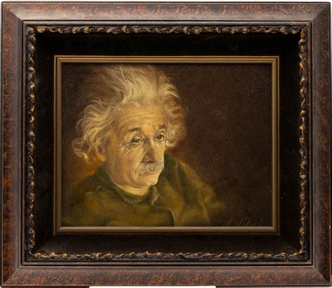 Anthony Sidoni Albert Einstein Oil On Canvas Etchings Albert