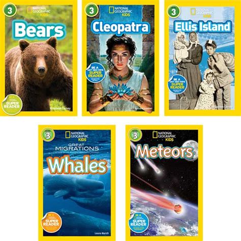 National Geographic Kids Readers Level 3 Set 2 10 Book Set