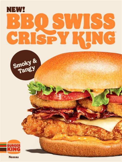 Bbq Swiss Crispy King At Burger King Nassau