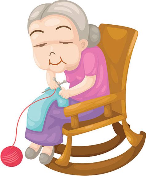 Best Cartoon Of The Old Lady Knitting Illustrations Royalty Free Vector Graphics And Clip Art