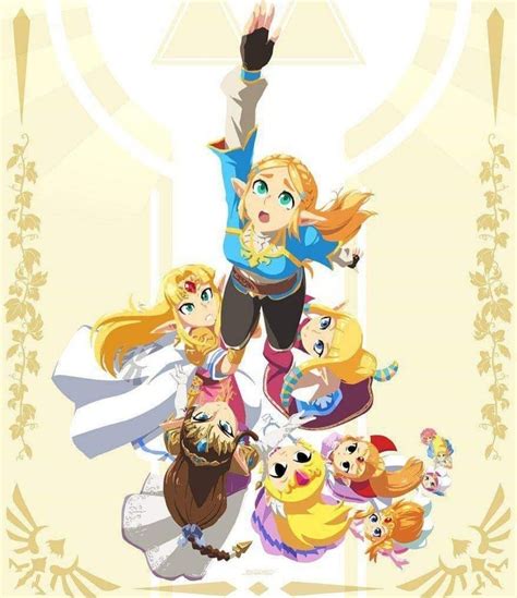Legend Of Zelda Crossover Art Of Princess Zelda From The Different