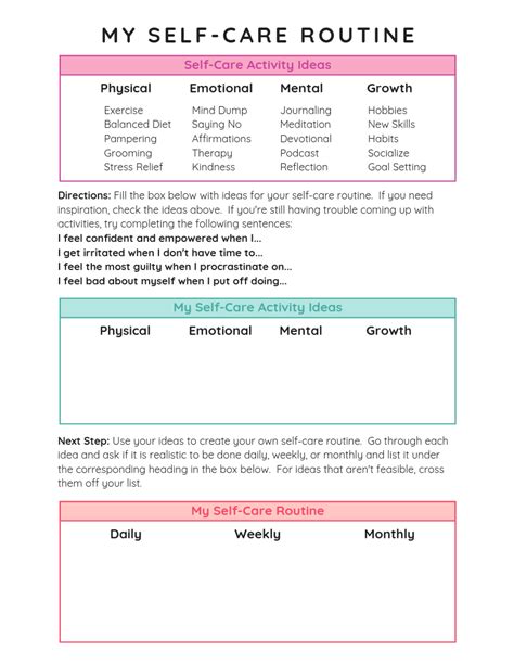 The esl worksheets on this page are arranged by topic. How to Create a Self-Care Routine You'll Love | Tiny Ramblings