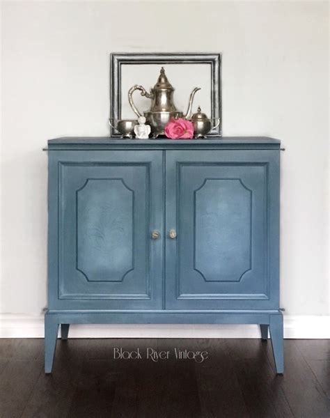 Sold Cabinet Painted In Fusion Mineral Paints Homestead Blue With