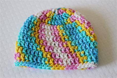 Free Newborn Baby Girl Crochet Hat Patterns Simple Newborn