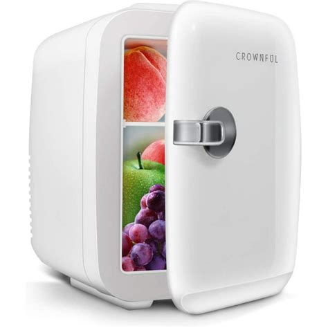 Crownful Mini Fridge 4 Liter6 Can Portable Cooler And Warmer Personal