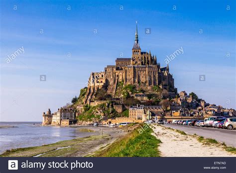 Le Mont Saint Michel Basse Normandie France Stock Photo