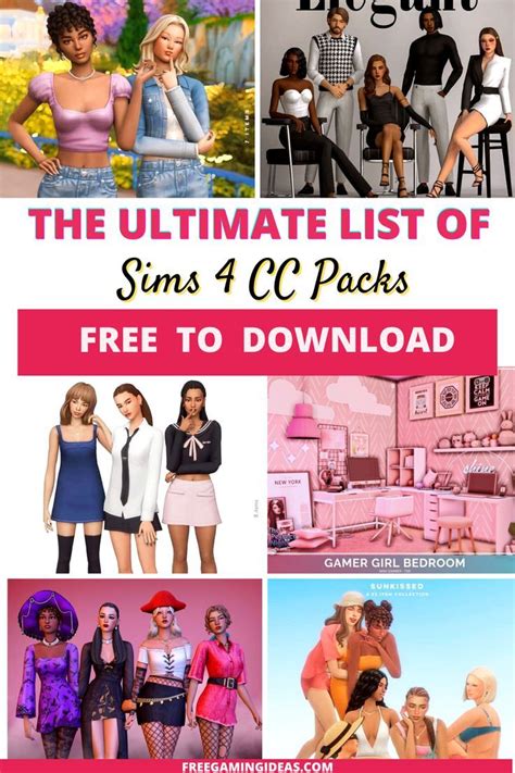 The Ultimate List Of Sims 4 Cc Packs Maxis Match Free Artofit