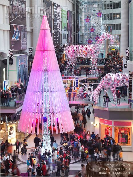 Photo Of Toronto Eaton Centre Shopping Mall Christmas Decoration
