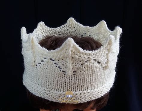 Baby Crown Pattern Knitting Pattern For Baby Queen King Etsy