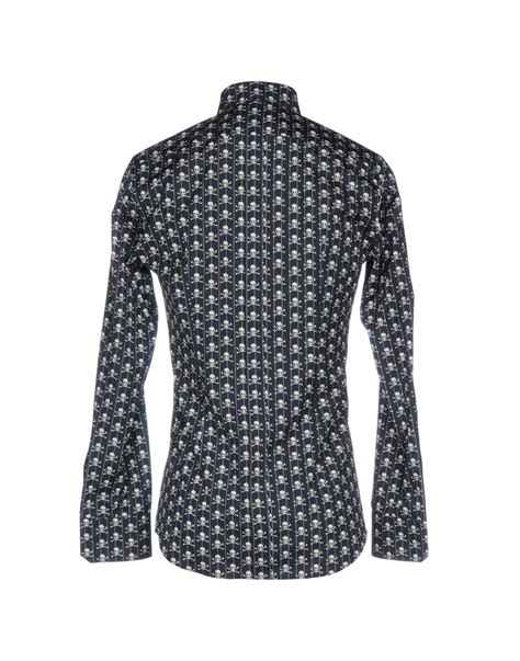 Lyst Dolce And Gabbana Shirt In Blue For Men
