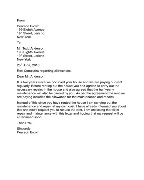 Sample Letter For Landlord To Repair Sample Letter To Landlord Requesting Repairs