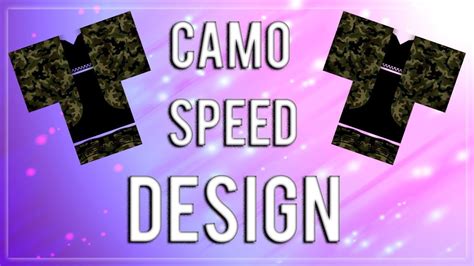 Camouflage Outfit Speed Design Roblox 2017 Youtube