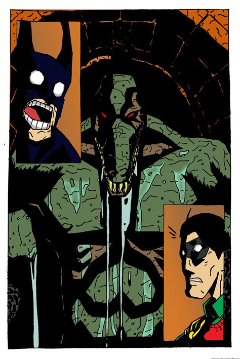 Artstation Mike Mignola Inspired Panel Of Batman And Robin Finding