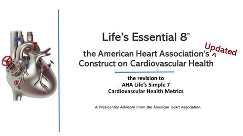 American Heart Association Announces Lifes Essential 8 Enhanced