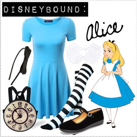 Outfit Inspiration Disneybound Alice In 2020 Disney Inspired