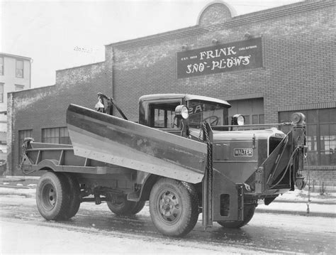 Walter Snow Fighter In Front Of Frink Sno Plows Building No Date New